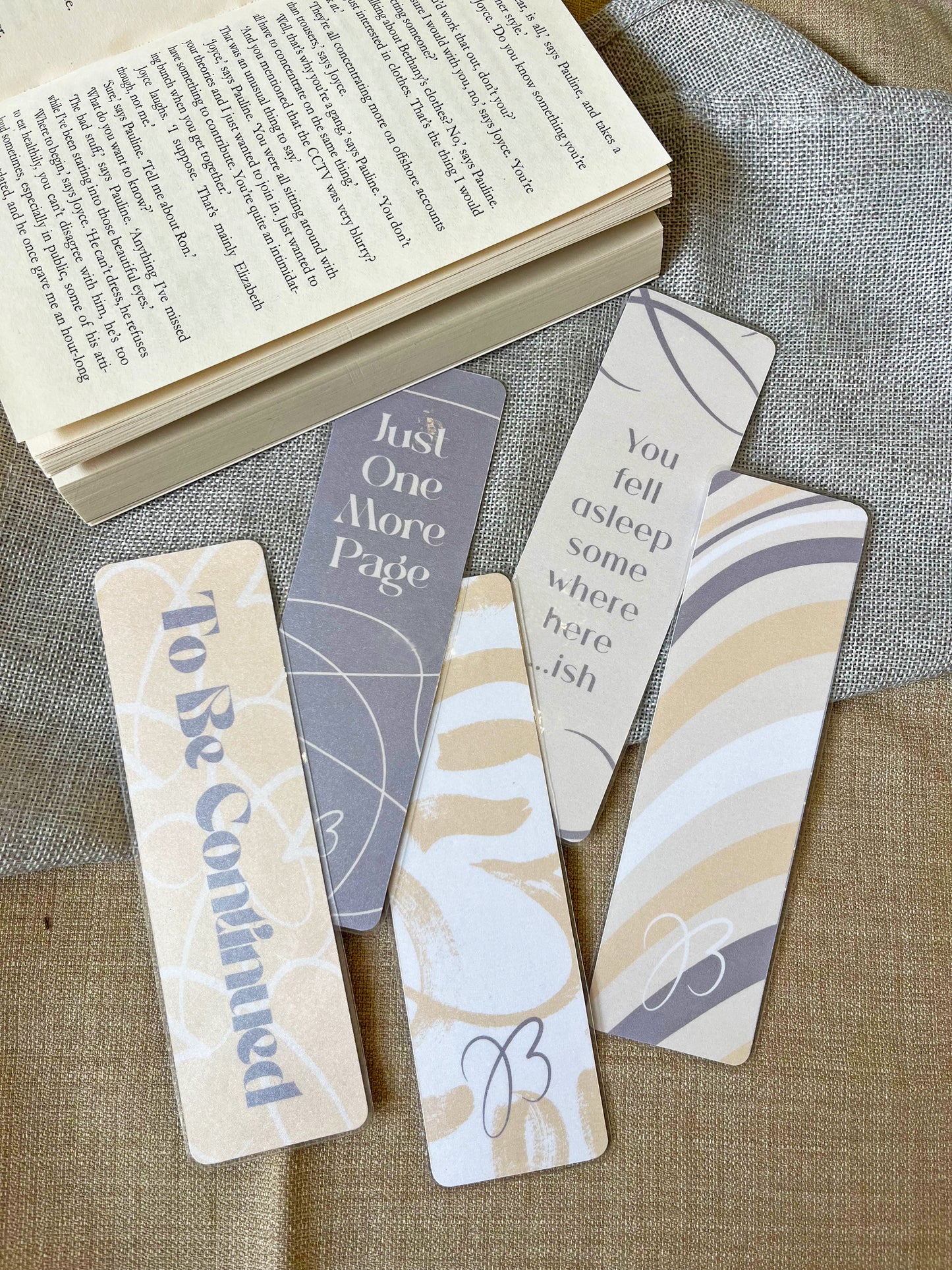Brush Strokes Bookmarks