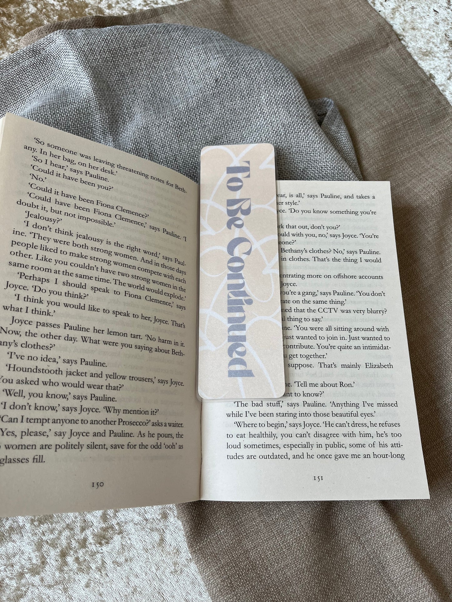 To Be Continued Bookmark