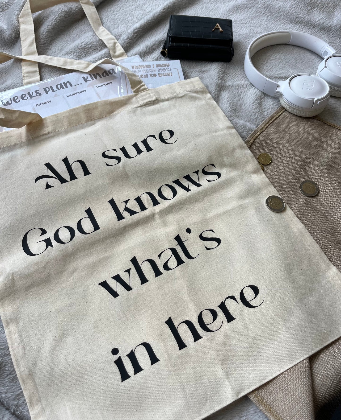 Ah Sure God Knows What’s in Here Tote Bag