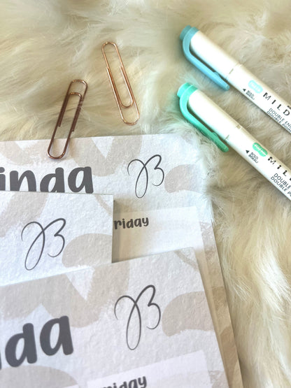 This Weeks Plan…Kinda! Planner Pad