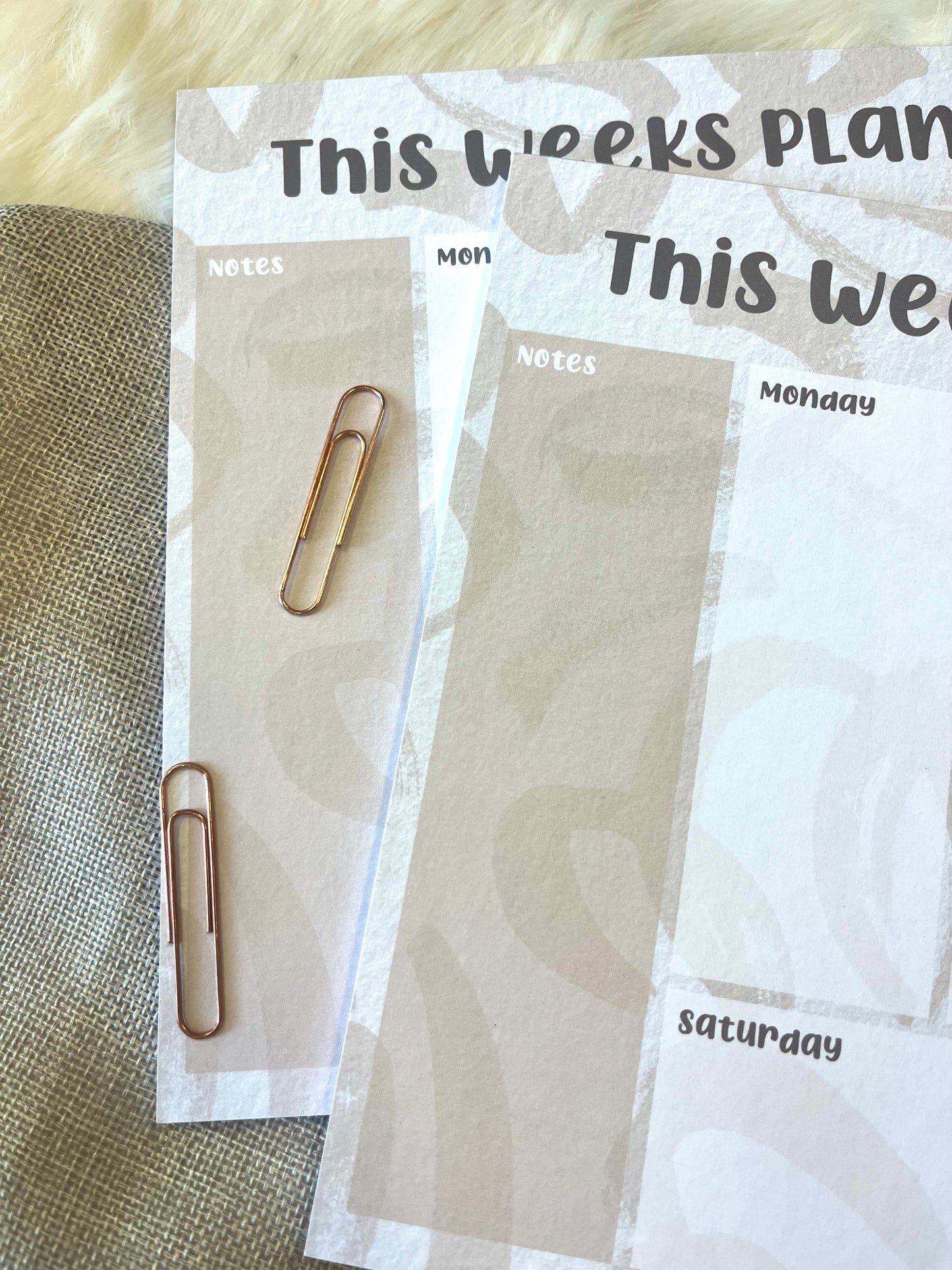 This Weeks Plan…Kinda! Planner Pad