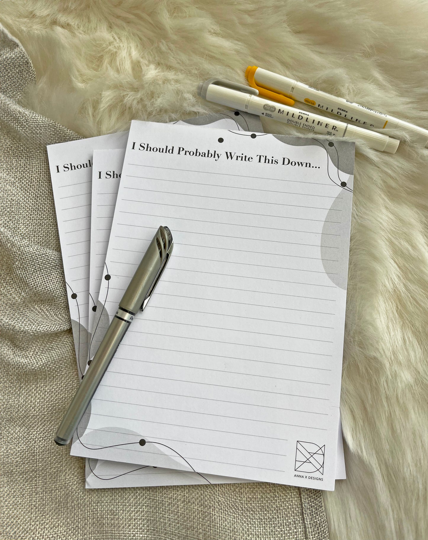 I Should Probably Write This Down Notepad