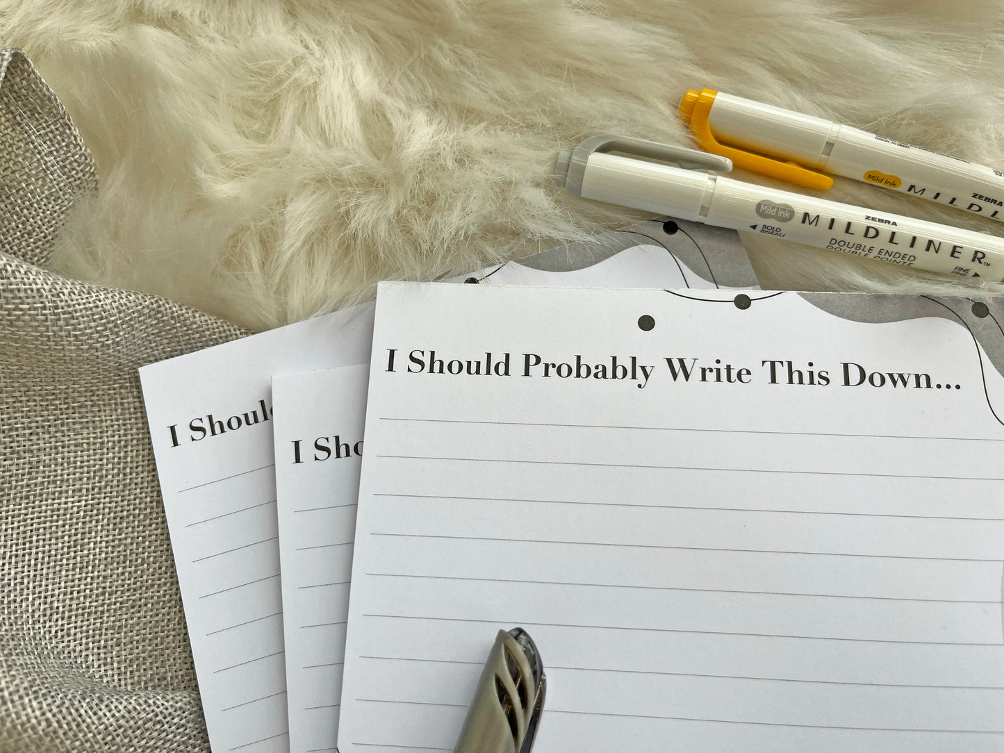 I Should Probably Write This Down Notepad