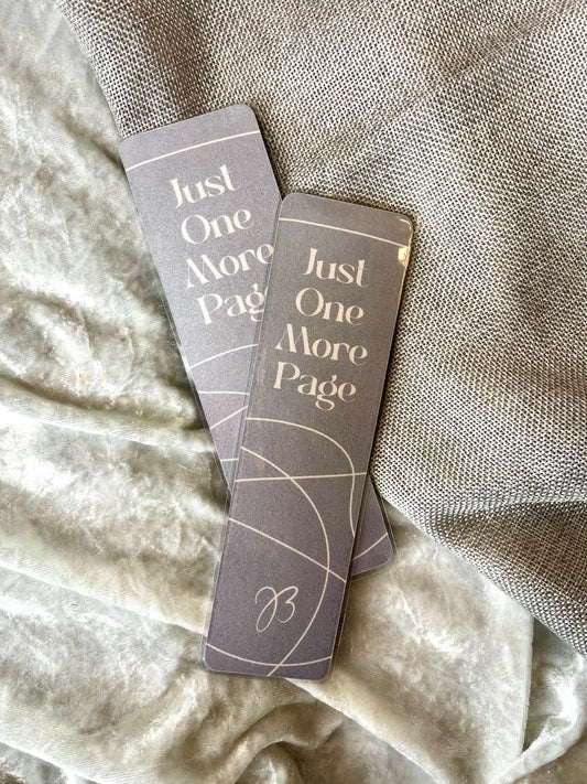 Just One More Page Bookmark