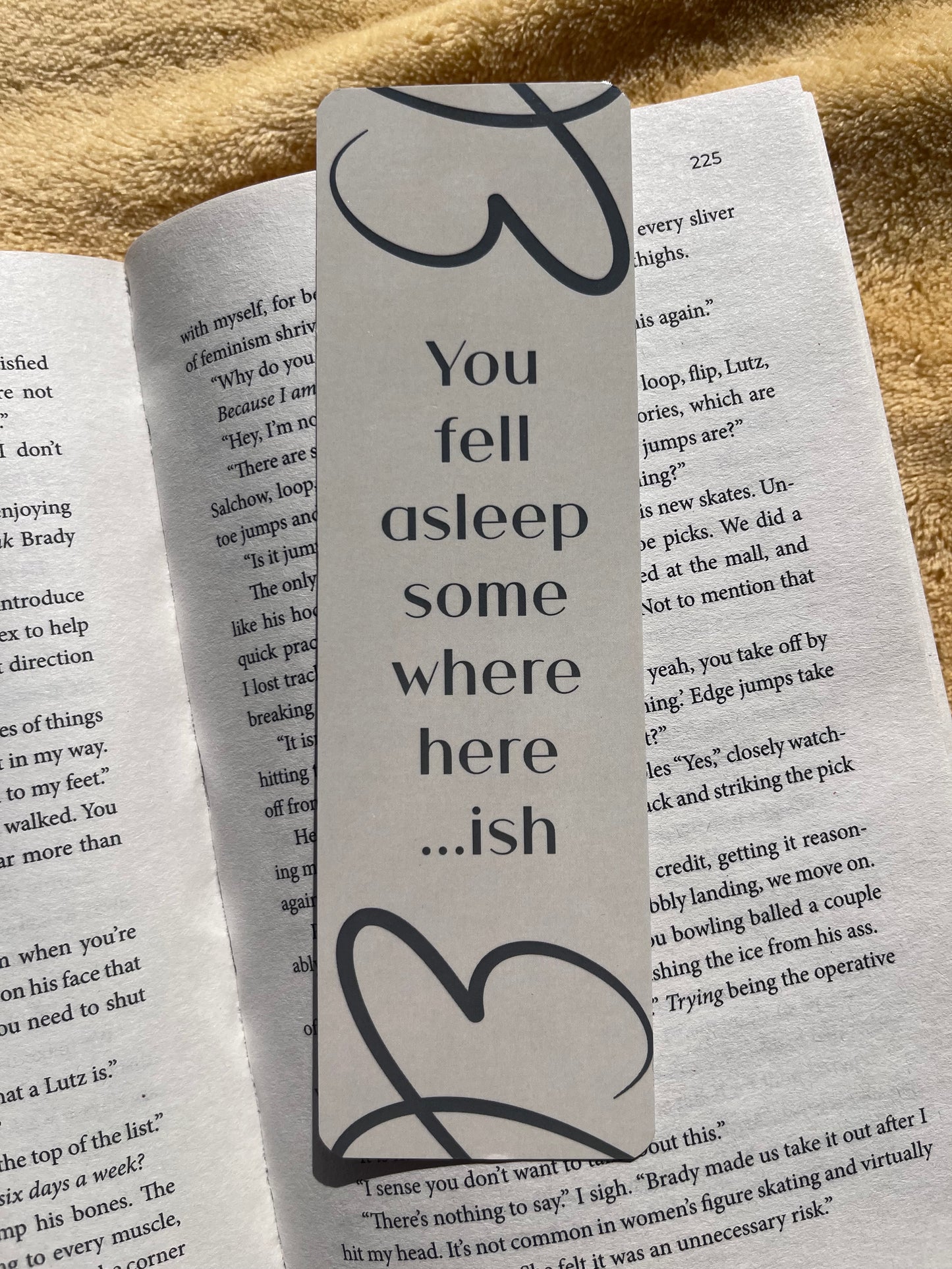 You Fell Asleep Bookmark